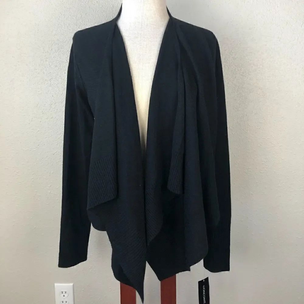NWT Black Luciano Dante Cardigan Sweater Top
